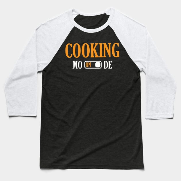 Cooking Baseball T-Shirt by Wanda City